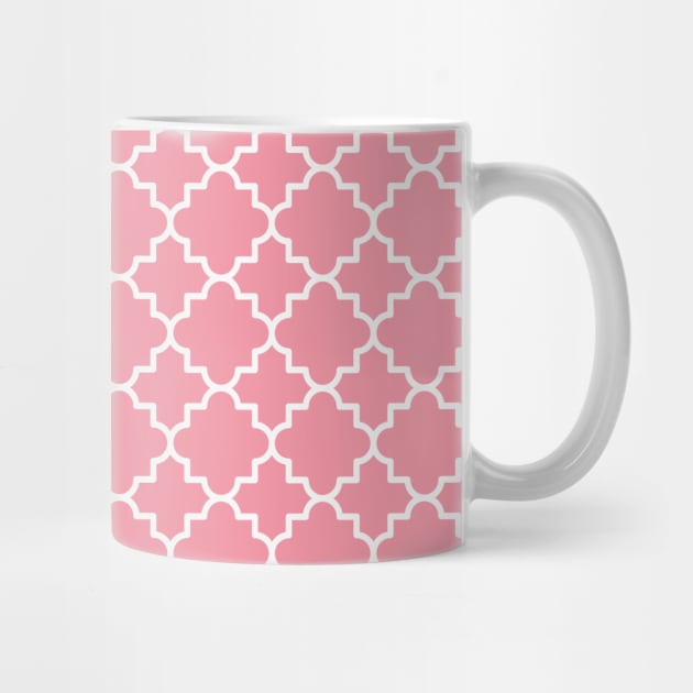 Classic Quatrefoil arabic pattern in blush pink by Slanapotam
